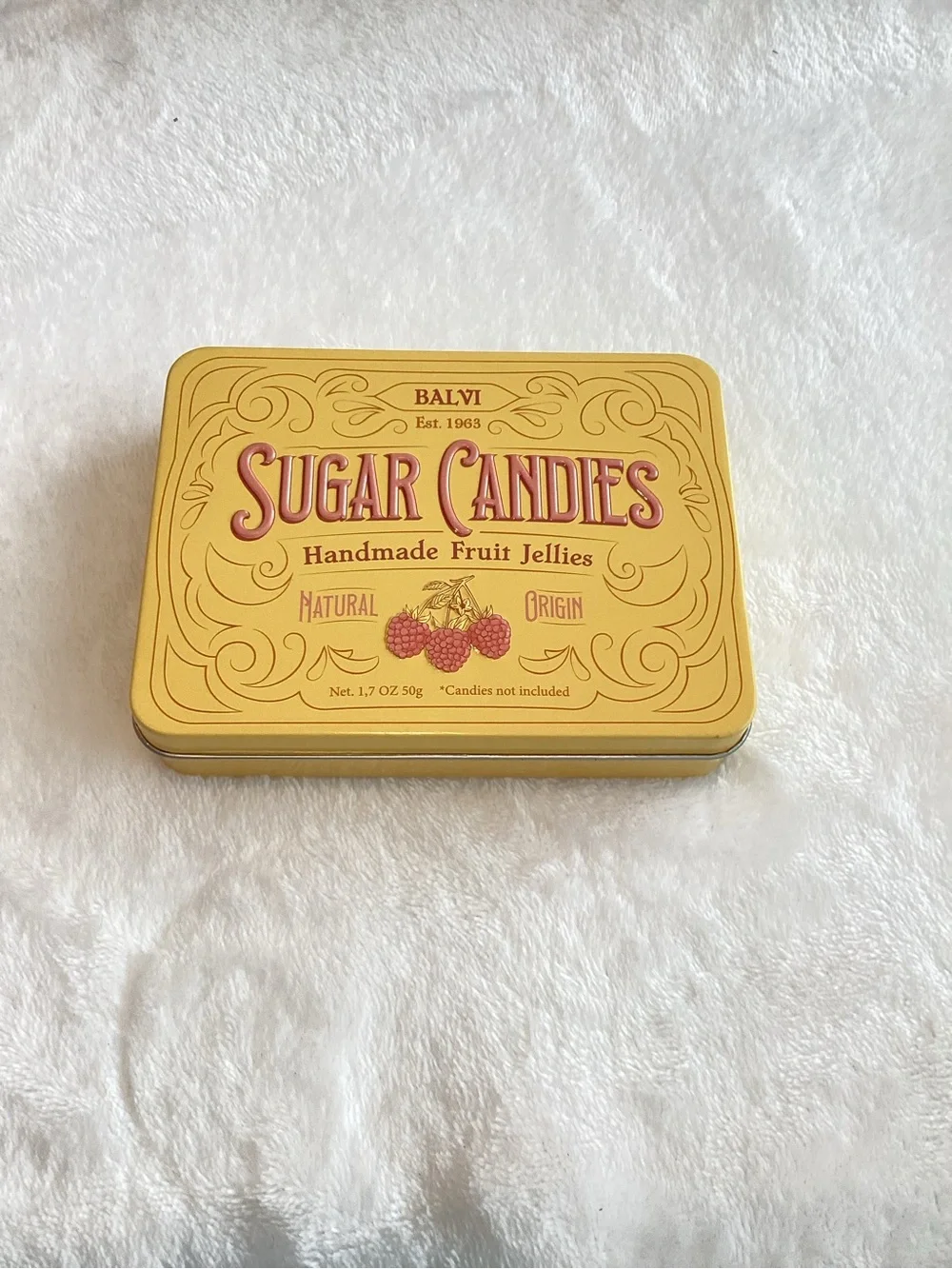 Anthropologie Jewelry Box Sweets Tin Sugar Candies Trinket Container New
